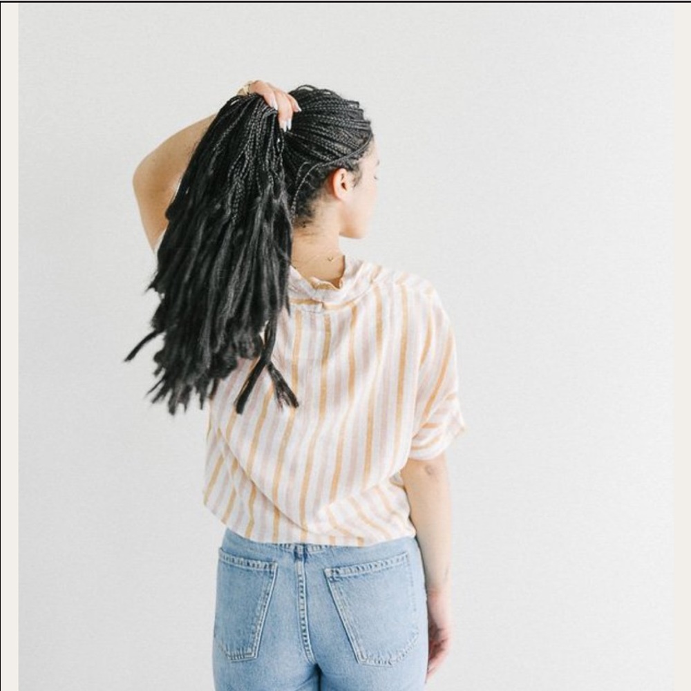 Rails June Top In Amber Stripe - image 7